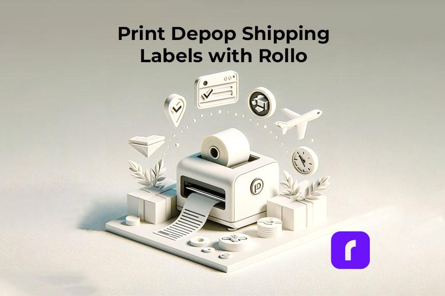 Print Depop Shipping Labels with Rollo