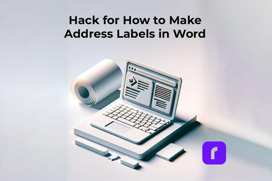 Hack for How to Make Address Labels in Word