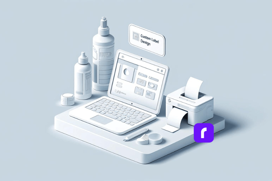 custom label design app by Rollo