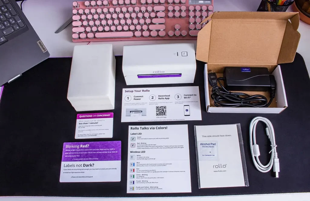 label printing with Rollo printers.