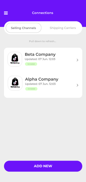 Import TikTok Shop orders into Rollo Ship