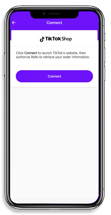Connect TikTok Shop to Rollo Ship