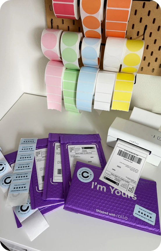 Design labels for free