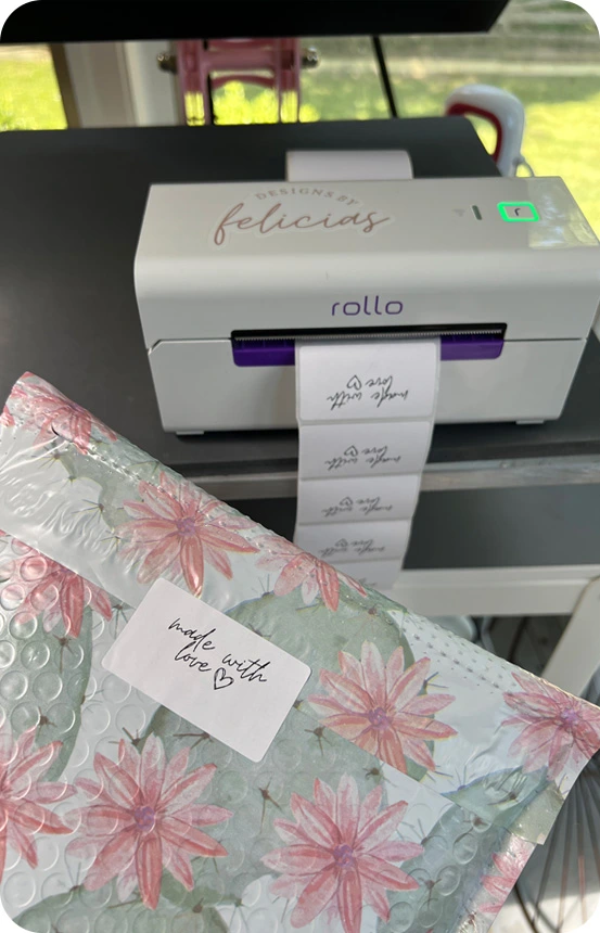 Create custom labels for free. Print your designs from a Rollo