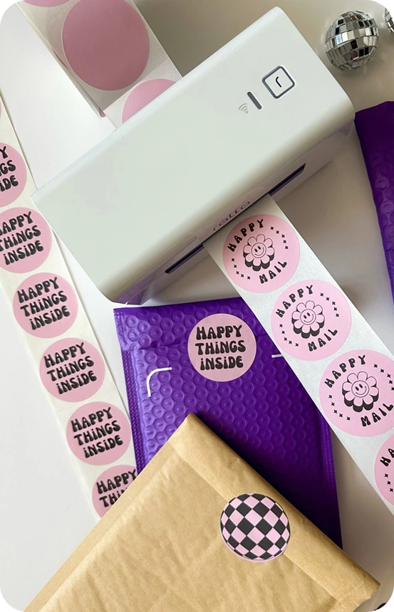 Create custom labels for free. Print your designs from a Rollo