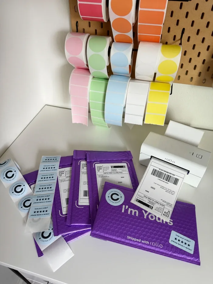 Design custom labels for free and print them directly to your label printer