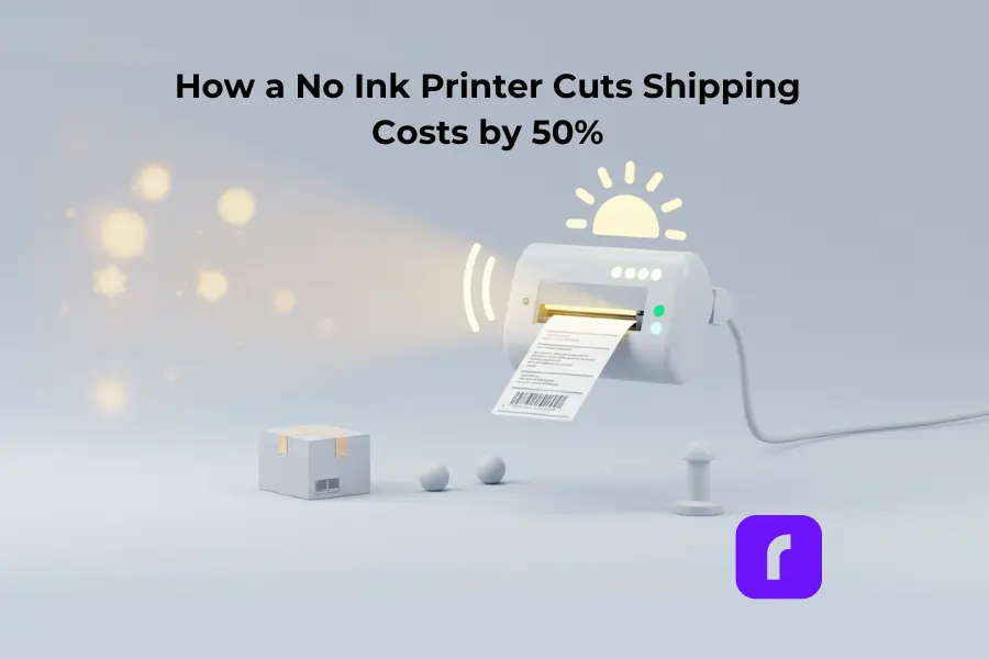 How a No Ink Printer Cuts Shipping Costs by 50%